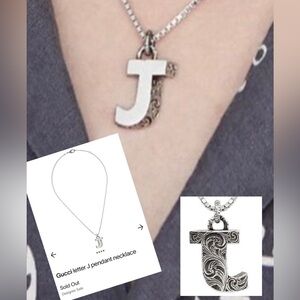 ISO Gucci Initial Necklace Letter J